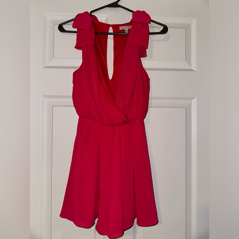 GB hot pink romper